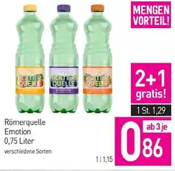 Sutterlüty Römerquelle Emotion 0.75 Liter Angebot