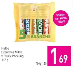 Sutterlüty Halba Branches Milch 5 Stuck Packung 113g Angebot