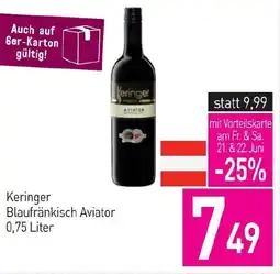 Sutterlüty Keringer Blaufränkisch Aviator 0.75 Liter Angebot