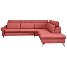 XXXLutz Ecksofa in Echtleder Rot Angebot