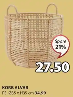 JYSK KORB ALVAR Angebot