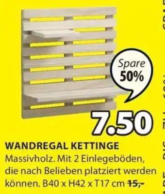JYSK WANDREGAL KETTINGE Angebot