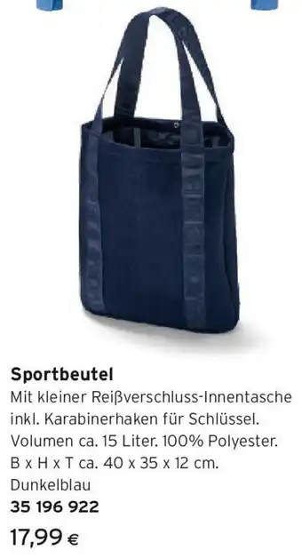 Tchibo Eduscho Sportbeutel Angebot