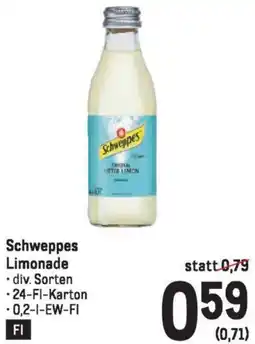 Metro Schweppes Limonade Angebot
