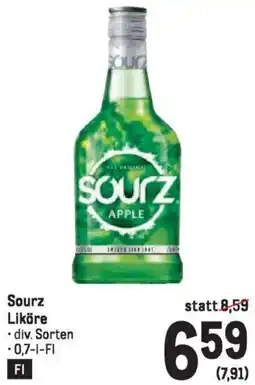 Metro Sourz Liköre Angebot
