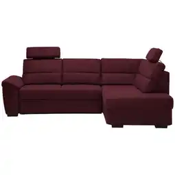 XXXLutz Ecksofa in Flachgewebe Rot Angebot