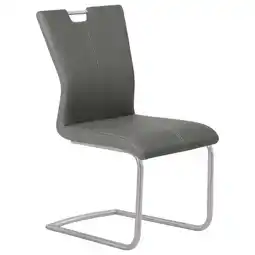 XXXLutz Schwingstuhl in Edelstahl Lederlook Angebot