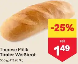 MPreis Therese Mölk Tiroler Weißbrot 500 g Angebot
