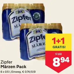 MPreis Zipfer Märzen Pack Angebot