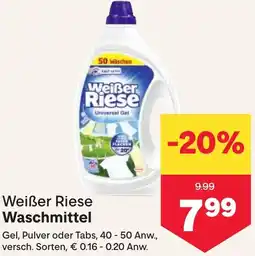 MPreis Weißer Riese Waschmittel Angebot