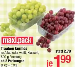 Maximarkt Trauben kernlos Angebot
