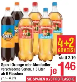 Maximarkt Spezi Orange oder Almdudler 1.5 Liter Angebot