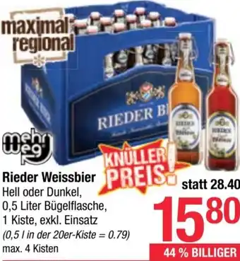 Maximarkt Rieder Weissbier Angebot