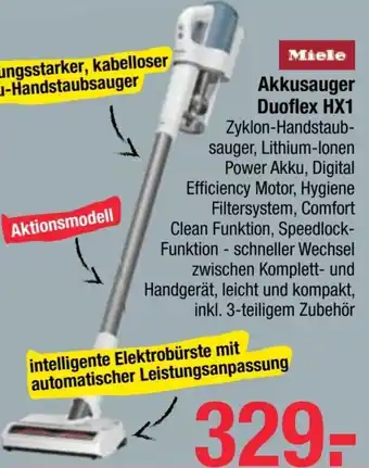 Maximarkt Miele Akkusauger Duoflex HX1 Angebot