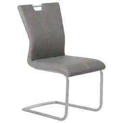 XXXLutz Schwingstuhl in Edelstahl Mikrofaser Angebot