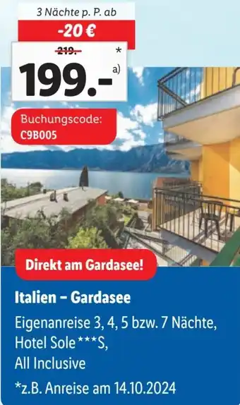 Lidl Italien - Gardasee Angebot