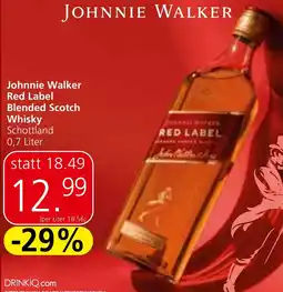 Strasser Markt Johnnie Walker Red Label Blended Scotch Whisky Schottland 0.7 Liter Angebot