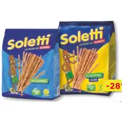 Unimarkt Soletti Familienpackung versch. Sorten Unimarkt 230 Gramm 1 Packung Angebot