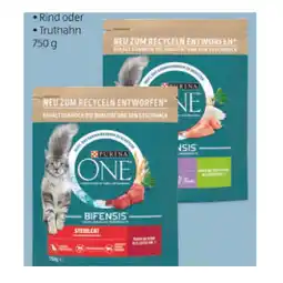 Hofer Purina One Katzentrockenfutter div. Sorten HOFER 750 Gramm 1 Packung Angebot