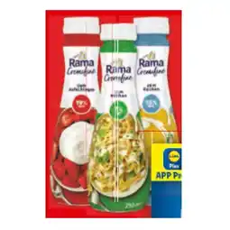 Lidl Rama Cremefine versch. Sorten Lidl Plus Vorteilspreis 250 Milliliter 1 Flasche Angebot