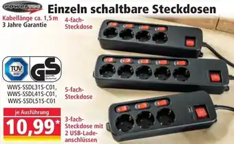 Norma Einzeln schaltbare Steckdosen Angebot