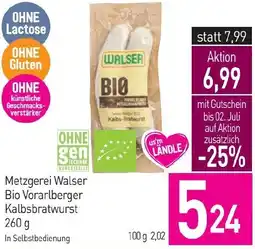 Sutterlüty Metzgerei Walser Bio Vorarlberger Kalbsbratwurst 260 g Angebot
