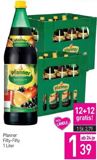 Sutterlüty Pfanner Fifty-Fifty 1 Liter Angebot