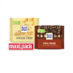 Maximarkt Ritter Sport Schokolade Bunte Vielfalt oder Nussklasse versch. Sorten Maximarkt 100 Gramm 1 Stück Angebot
