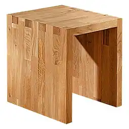 Bauhaus Exclusivholz Aspen Hocker (Eiche, 32,6 x 38 x 33 cm) Angebot
