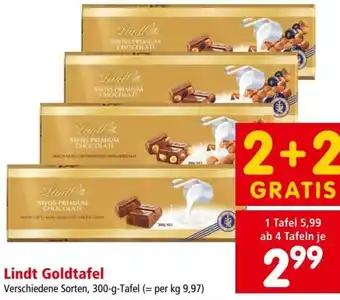 Interspar Lindt Goldtafel Angebot