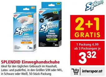 Interspar SPLENDID Einweghandschuhe Angebot