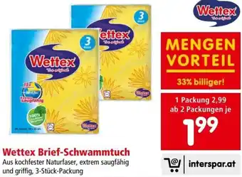 Interspar Wettex Brief-Schwammtuch Angebot