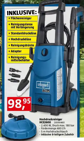 Bauhaus Hochdruckreiniger HCE2600 Angebot
