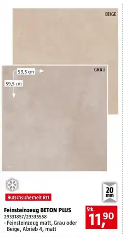 Bauhaus Feinsteinzeug BETON PLUS Angebot