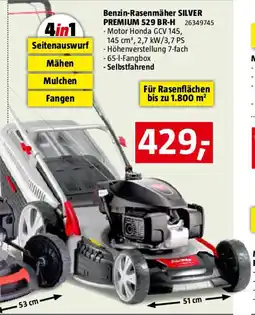 Bauhaus Benzin-Rasenmäher SILVER PREMIUM 529 BR-H Angebot