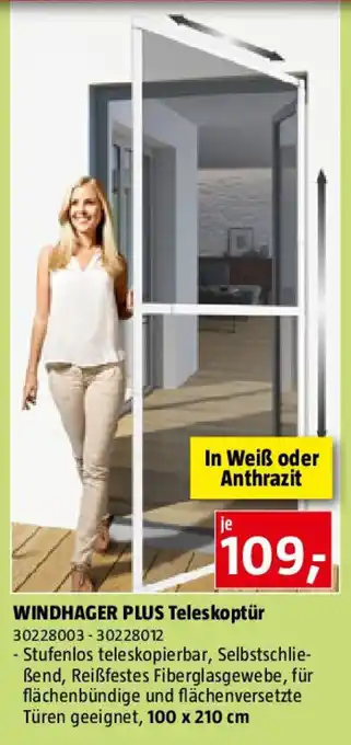 Bauhaus WINDHAGER PLUS Teleskoptür Angebot