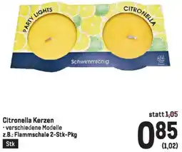 Metro Citronella Kerzen Angebot