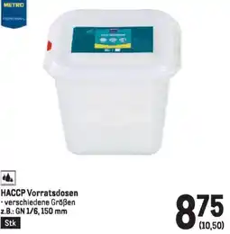 Metro HACCP Vorratsdosen Angebot