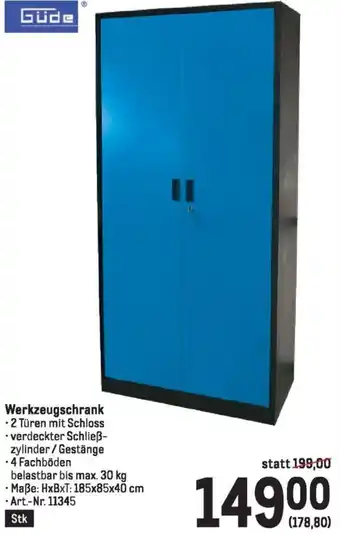 Metro Werkzeugschrank Angebot