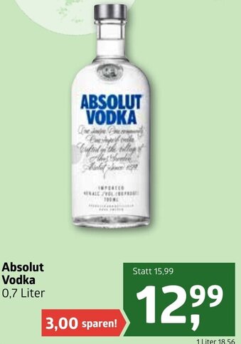ADEG Absolut Vodka 0,7 Liter Angebot
