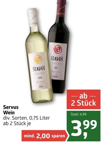 ADEG Servus Wein 0,75 Liter Angebot