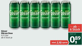 ADEG Gösser Märzen Dose 0,5 Liter Angebot