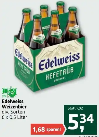 Edelweiss Weizenbier 6x 0,5 Liter