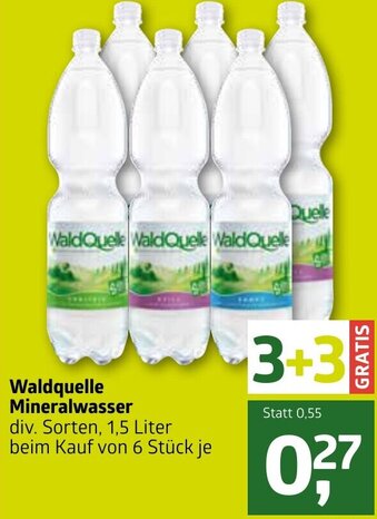 ADEG Waldquelle Mineralwasser Angebot