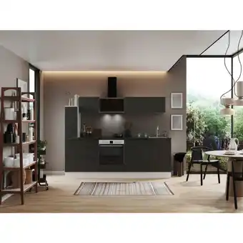XXXLutz Küchenblock 250 cm in Grau, Weiß Angebot