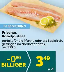 Billa Frisches Kabeljaufilet 100g Angebot
