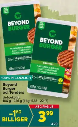 Billa Beyond Burger od. Tenders tiefgekühlt 180g-226g Angebot