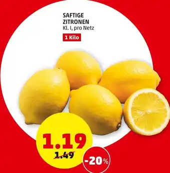 PENNY Saftige Zitronen 1Kilo Angebot