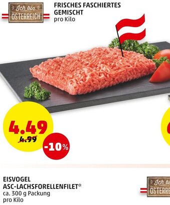 PENNY Eisvogel Asc-Lachsforellenfilet 300 g Angebot