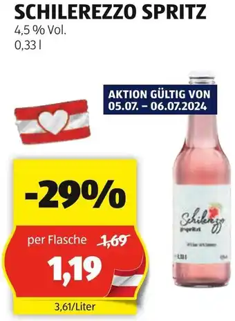Hofer SCHILEREZZO SPRITZ 0.33L Angebot
